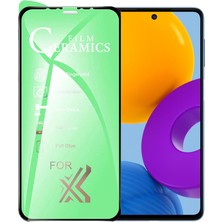 Bzontech Samsung Galaxy M52 Uyumlu Ekran Koruyucu 9d Seramik Nano Tam Kaplayan Kavisli