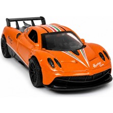 Kidzon Turuncu Metal Süper Spor Oyuncak Araba Martı Kapılı Açılır 1:36 Çek Bırak Model Araç
