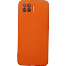 Uryport Oppo Reno 4 Lite Kılıf Nano Içi Kadife Silikon - Turuncu