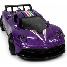 Kidzon Mor Metal Süper Spor Oyuncak Araba Martı Kapılı Açılır 1:64 Çek Bırak Model Araç
