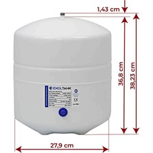 Berraksual Ekol 3.2 Galon Su Arıtma Tankı 12 Litre