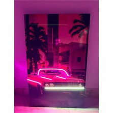 Dh Elektromarket Neon Klasik Araba Pembe 80X50 cm