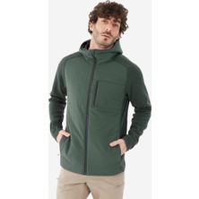 Decathlon Quechua Erkek Outdoor Sweatshirt - Yeşil - NH500 Hybride