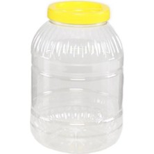 St. Morritz 9 Adet - 5 Litrelik Plastik Pet Bidon Bal Turşu Yağ Bidonu - Kavanoz 5lt