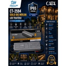 Dh Elektromarket Cata CT-2594 Gold Dış Mekan LED Trafosu 250W 21A 12V Dc IP65
