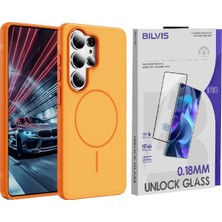 Vendas Galaxy S26 Ultra Uyumlu Darbe Dirençli Yükseltilmiş Kenar Tasarımlı M-Safe Kapak + Bilvis Ekran Koruyucu