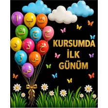 Promisebackdrop2 Okulda Ilk Günüm Renkli/ Bir Yıla Hazır Mısın ? / Okul Açılışı / Sınıf Fonu /150X200