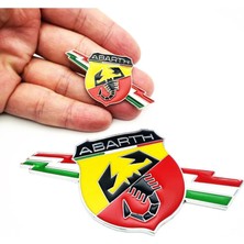 Koto Abarth Amblem Arma Sticker Rozet Yapışkanlı Metal