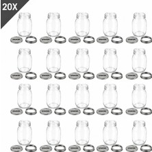 Eratec Cam Kavanoz 2 Parçalı Kapak 1000 ml x 20