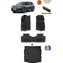 Ahlparts Citroen C5 Aircross (1.6phev) 2025 Sonrası Uyumlu 3D Havuzlu Paspas ve Alt Bagaj Havuzu Seti Asma Koku ve Numaratör Hediyeli