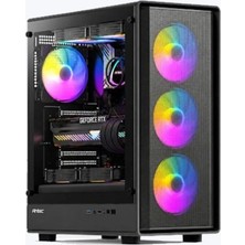 Antec VX510 Argb 750W 80+ Bronze 4xargb Fan Atx Siyah Mid Tower Gaming (Oyuncu) Kasası