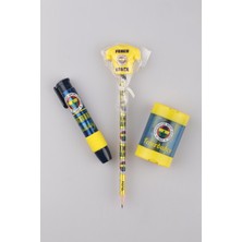 Fenerbahçe Lisanslı Kurşun Kalem Jumbo Silgi ve Kalemtraş Seti 2'li Paket Sarı Mavi