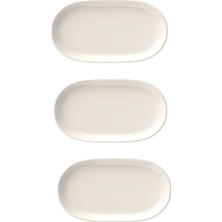 St. Morritz Magnus 14 cm Oval Kayık Kahvaltılık,mezelik,çerezlik Tabak 3 Lü