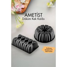 St. Morritz Ametist 2 Parça Döküm Kek Kalıbı ( Siyah )