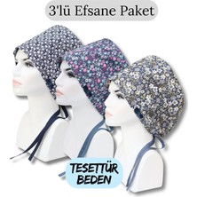 St. Morritz Tesettür Beden 3'lü Efsane Paket Lacivert Çıtır Papatyalar Mavi Minik Çiçekler Bahar Çiçekleri Mavi