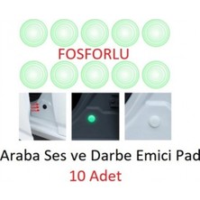 Marsilyan™- Araba Kapı Darbe Emici Stoper Ses Gürültü Önleyici 10'lu Fosforlu