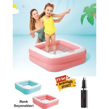St. Morritz Mini Kare Havuz 85X85X23 cm - Yumuşak Tabanlı Bebek Havuzu