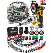 St. Morritz Profesyonel Açılı Full Set Bakır Sargılı Metal Kesme 75MM Gravür Seti Mini Taşlama Esnek Şaft Hediye