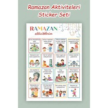 St. Morritz Ramazana Özel Etkinlik Panosu, Sticker Pano ve Yıldızlardan Oluşan Çocuklar Için Ramazan Etkinlikler