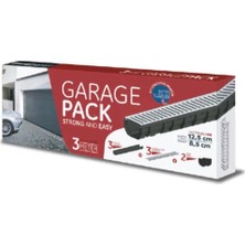 Dnox Drenaj Market Galvaniz Izgaralı Dranaj Garaj Kanal Paketi 3 mt ve 2 Kapak