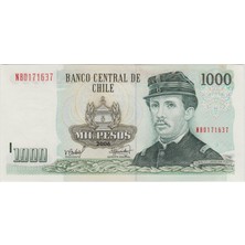 Banknoting Şili 1000 Peso 2006 Çil.