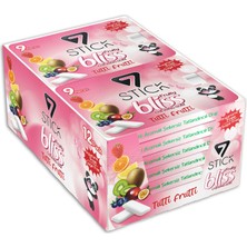 7stıck Sekersız Tuttı Fruttı Aromalı Blıster Sakız 9 Pcs (12ADET)