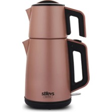 St. Morritz Stilevs Çays Inox Çelik Çay Makinesi Inox-Roze