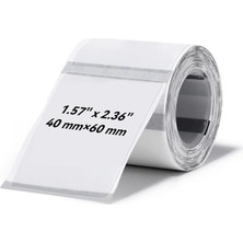 Nevamel® Nıımbot T40 Etiket 40MM x 60MM 125 Adet Şeffaf  (B1B21SB3S)(1923)