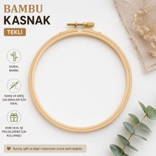 Atlas Hobi Bambu Vidalı Kasnak Tekli – Nakış, Dikiş ve El Işi Etamin,nakış Hobi Kasnağı  13CM