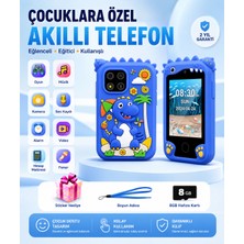 Tastech Çocuklar Için Eğitici Telefon Dokunmatik Ekran Çift Kameralı Fenerli Müzik Çalar Oyun Video Kayıt