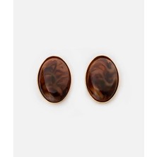İpekyol Oval Reçine Küpe IW6260068004006