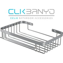 St. Morritz Taci Tekli Şampuanlık 23X15 cm 304 Paslanmaz ( 10 Yıl Paslanmaz Garantili )