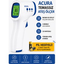 St. Morritz Temassız Kızılötesi Ateş Ölçer Renkli Ekranlı, Nesne ve Vücut Ölçer AC-9270