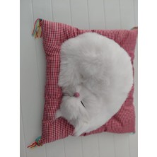 Bubbles Oyuncak Pelüş Kedi Yastıklı Yatan, Sesli Kedi