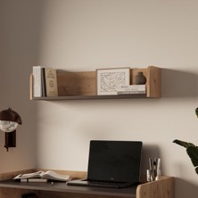 Bimossa X2160 Daffy Duvar Rafı Sepet-Antrasit - 94 cm Geniş, 24 cm Derin ve Yuvarlatılmış Köşeli
