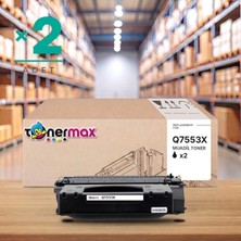tonermax Hp Laserjet P2015DN Muadil Toner Çipli Q7553X 2'li 7.000 Sayfa