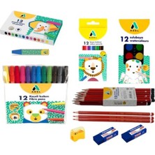 St. Morritz Okul Kırtasiye Seti 8 Parça (H7017)
