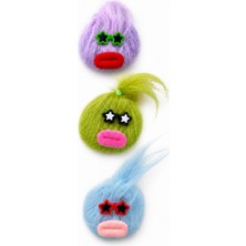Ugly Duck Güneş Gözlüğü Süslemeli Saçlı Çizgi Karakter Çıtçıt Toka - Çok Renkli