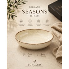 Porland Seasons Bej Çukur Tabak 17 cm