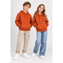 Ugly Duck Çocuk Kapşonlu Sweat 6-14 Yaş Kiremit