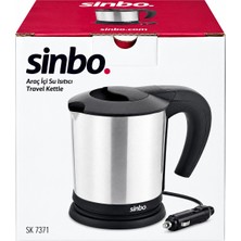 Sinbo Sk 7371 Araç Içi Su Isıtıcı 12V 0,5 L Paslanmaz Çelik Seyahat Kettle