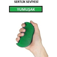 St. Morritz Silikon Stres Aparatı El Egzersiz Güçlendirici Fizik Tedavi El Bilek Parmak Güçlendirme Yeşil