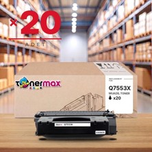 tonermax Hp Laserjet M2727NFS Mfp Muadil Toner Çipli Q7553X 20'li 7.000 Sayfa
