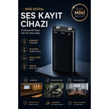 L'edoren Mini Dijital Ses Kayıt Cihazı | 24 Saate Kadar Kayıt | Ses Algılamalı Taşınabilir Ses Kaydedici | USB Aktarım Destekli