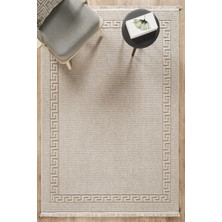 Livset Home Yumuşak Bukleli Kahverengi Krem Oturma Odası Salon Antre Mutfak Balkon Çocuk Halısı L401A