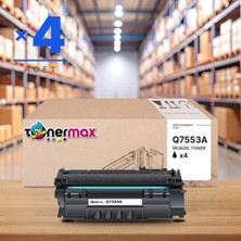 tonermax Hp Laserjet P2014N Muadil Toner Çipli Q7553A 4'lü 3.000 Sayfa