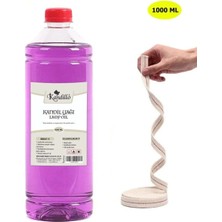 St. Morritz 1 Litre - Kandil Yağı, Mor Renk 50 cm Fitil, Iç Mekan Aydınlatıcı