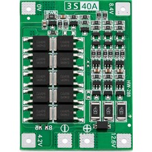OEM 3s 40A Bms 12.6V 18650 Lityum Pil Koruma ve Balans Modülü HW-288