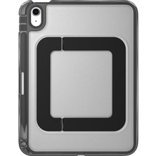 iPad 11.nesil 2025 Mutural Aeroshield Serisi Kalem Bölmeli Airbagli Standlı Tablet Kılıfı Siyah