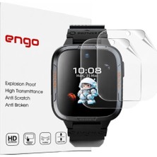 Engo Honor Choice Kids Watch Plus İle Uyumlu Ekran Koruyucu TPU (5504AHPQ), Tam Kaplayan Akıllı Saat Koruması 2 Adet, Çizilmeye Dayanıklı Şeffaf Koruma
